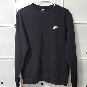 Mens Washed Black Nike Crew Sweatshirt. Medium